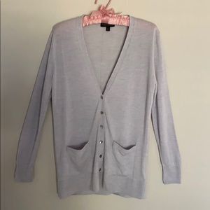 Banana Republic Merino Will Cardigan, grey, small